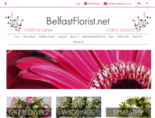 Tablet Screenshot of belfastflorist.net